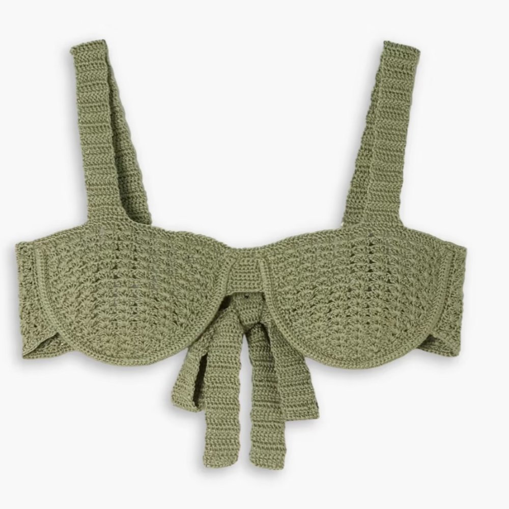 SAVANNAH MORROW Lizzie crocheted cotton bra top